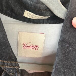 Vintage 55 MENS dark denim shirt